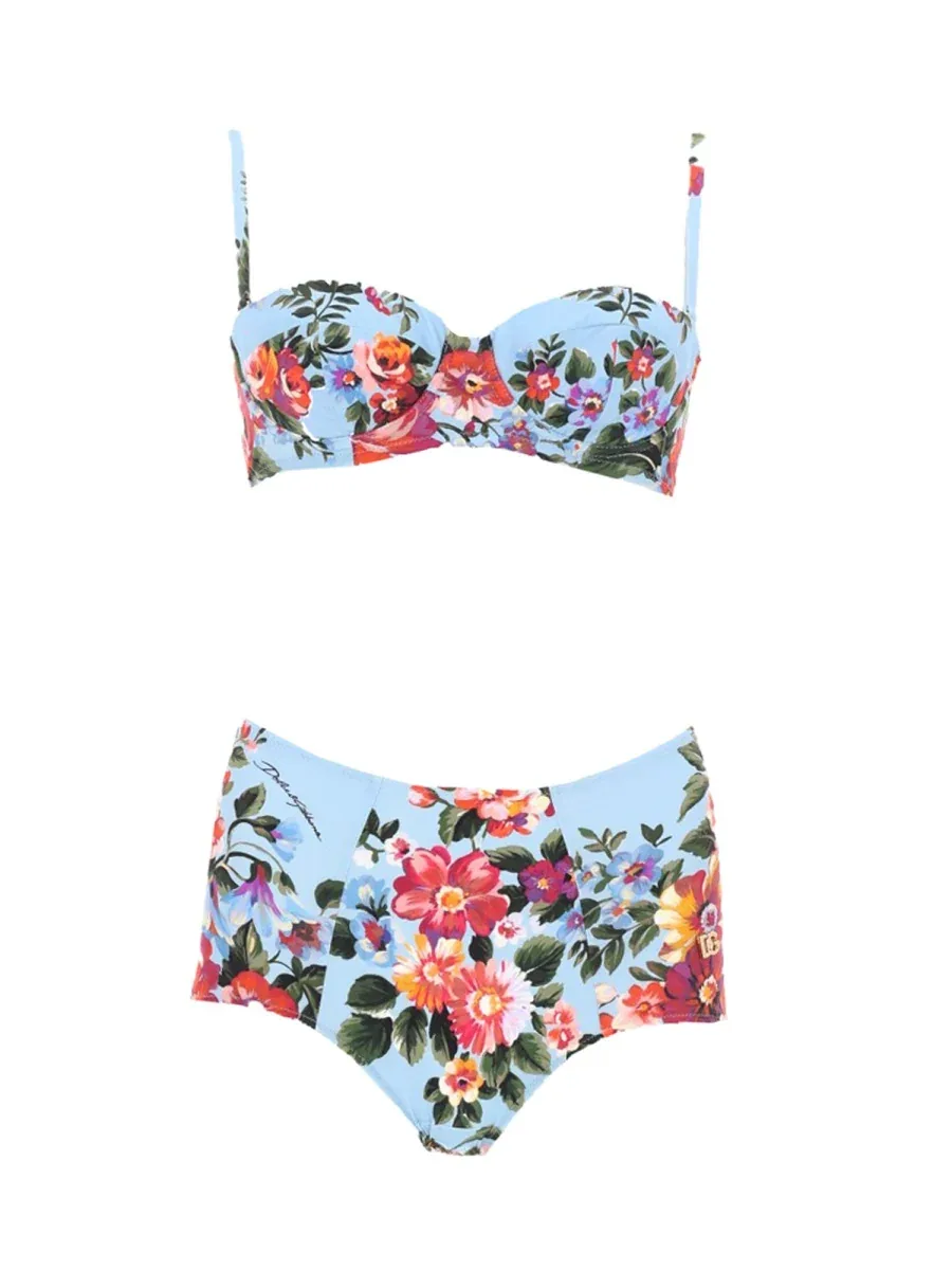 Printed Polyamide Swim Shorts by Dolce & Gabbana
