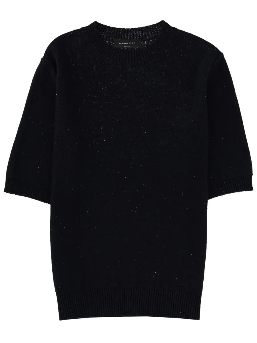 Linen Blend T-Shirt by Fabiana Filippi