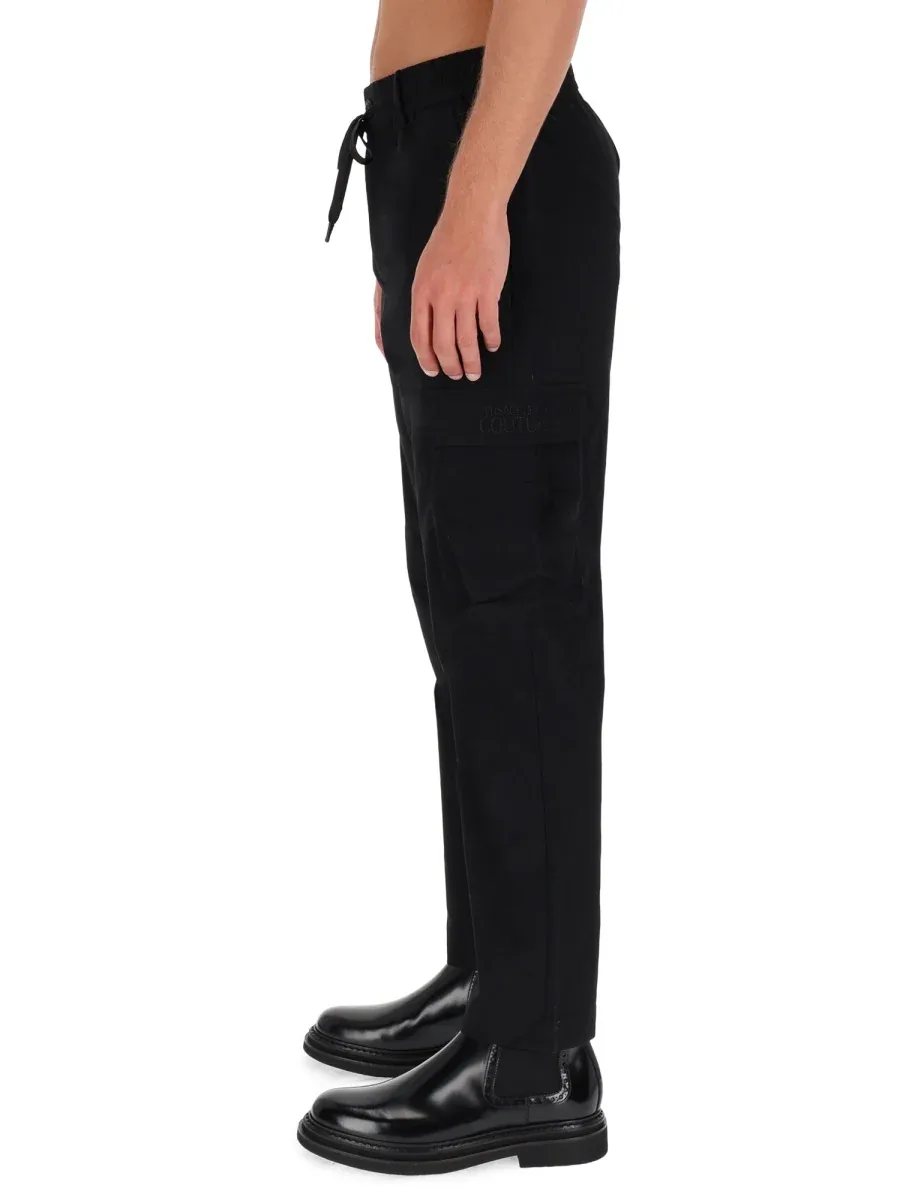 Technical Polyester Cargo Pants by Versace Jeans Couture