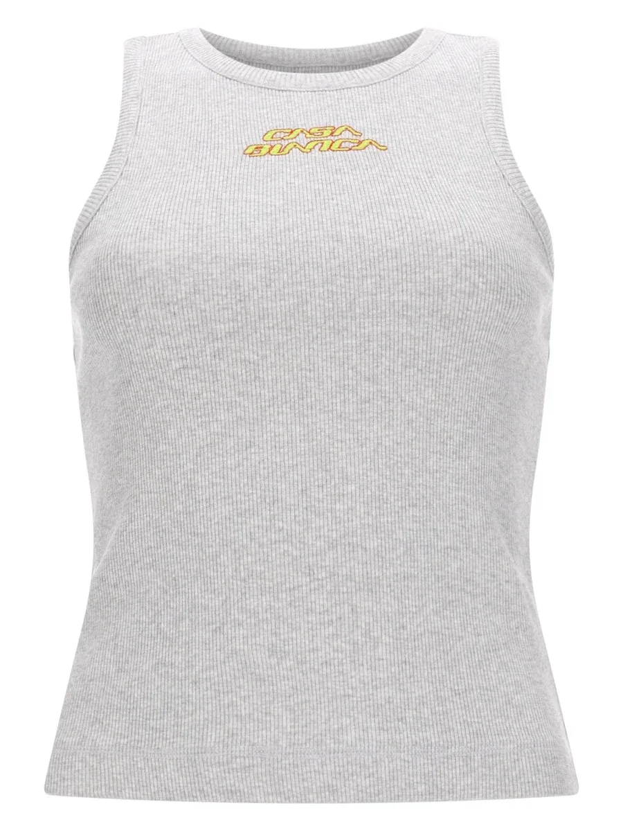 Logo-Embroidered Organic Cotton T-Shirt by Casablanca