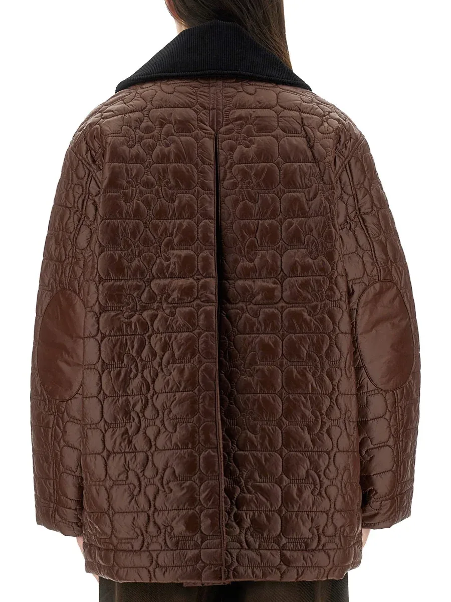 Quilted Recycled Polyamide Quilted Jacket by Ganni