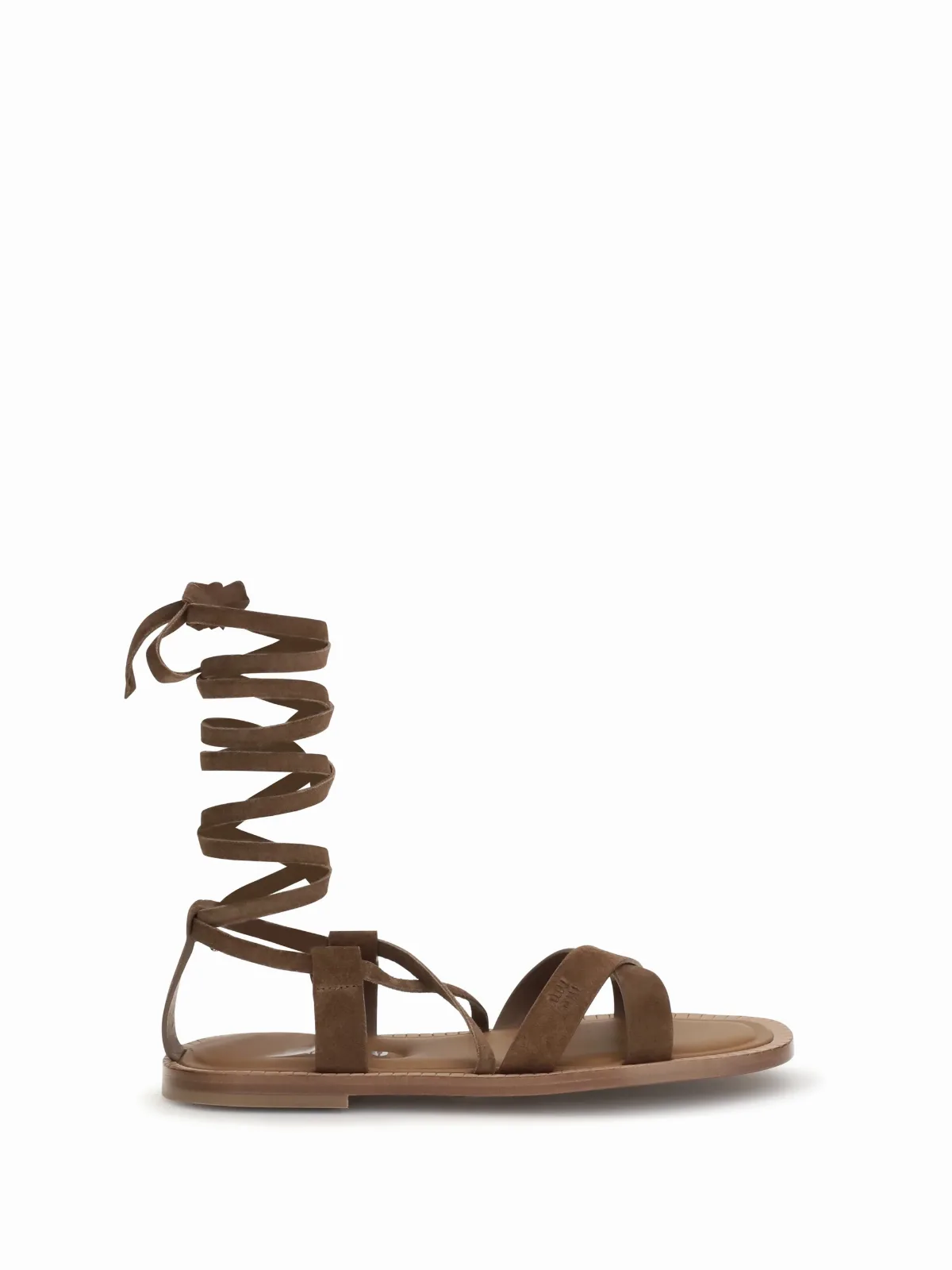 Gladiator Leather Sandals by Miu Miu