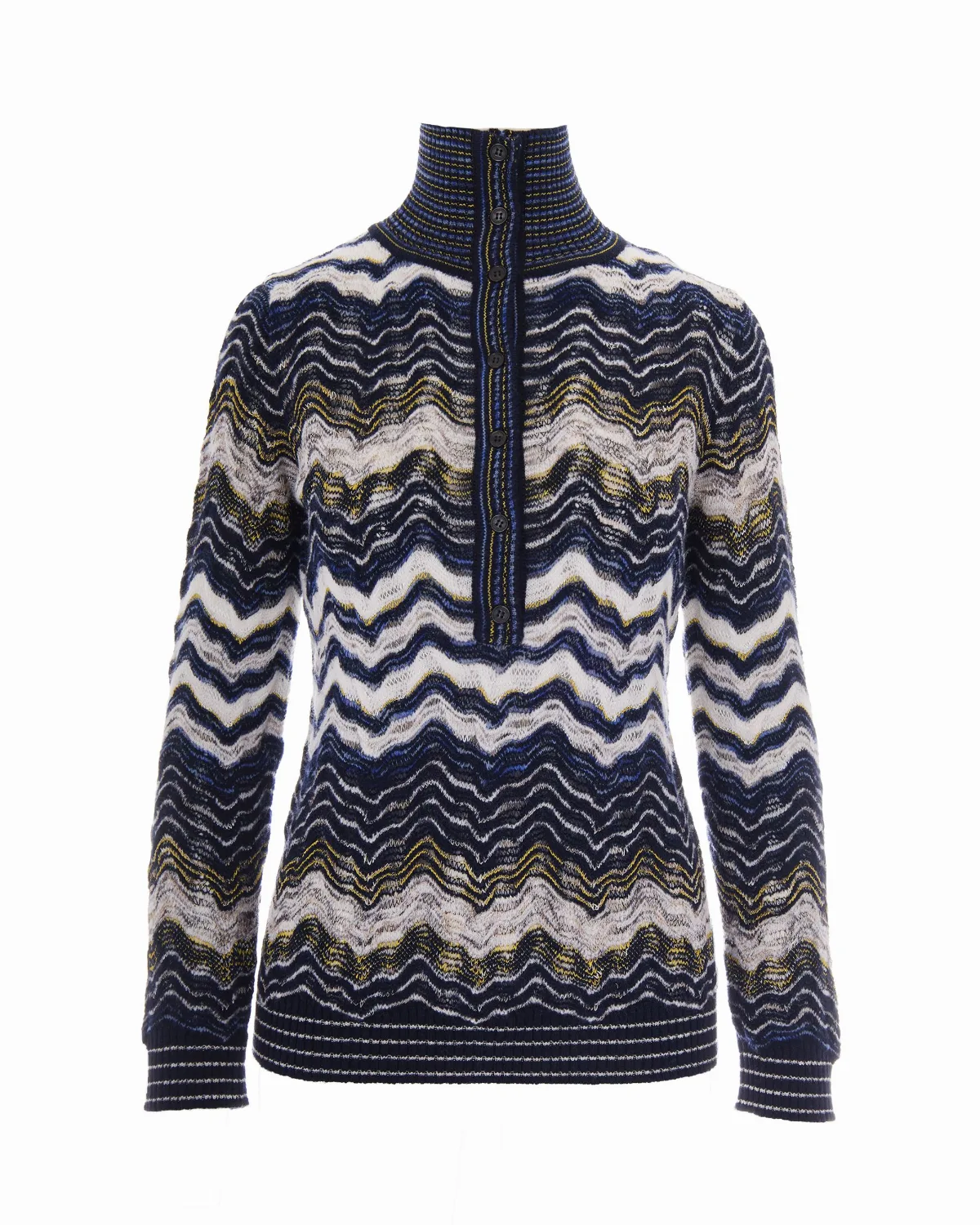 Chevron Wool-Viscose Tricot Sweater by Missoni