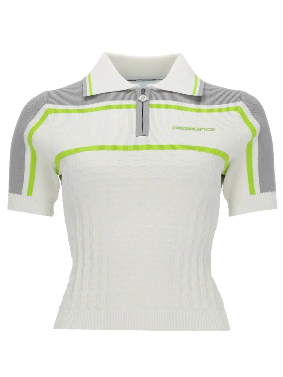 Viscose-Blend Embroidered Polo Shirt by Casablanca