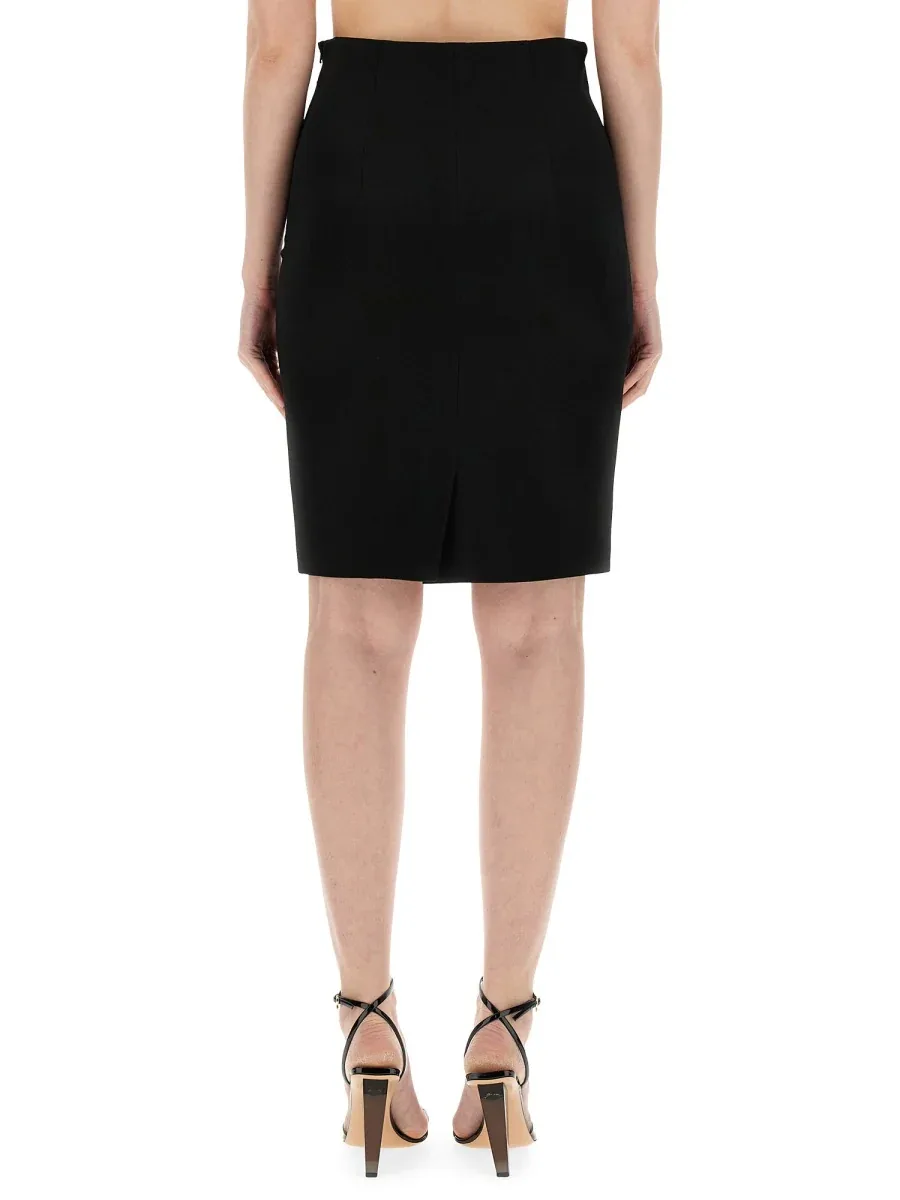 Heart-Patterned Skirt by Moschino