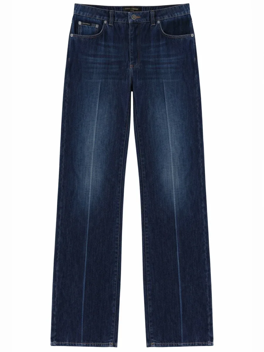 Low-Rise Cotton Jeans by Dolce & Gabbana