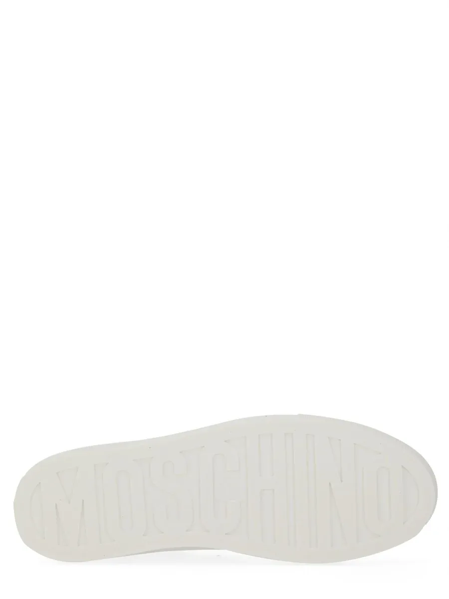 Leather Sneaker by Moschino