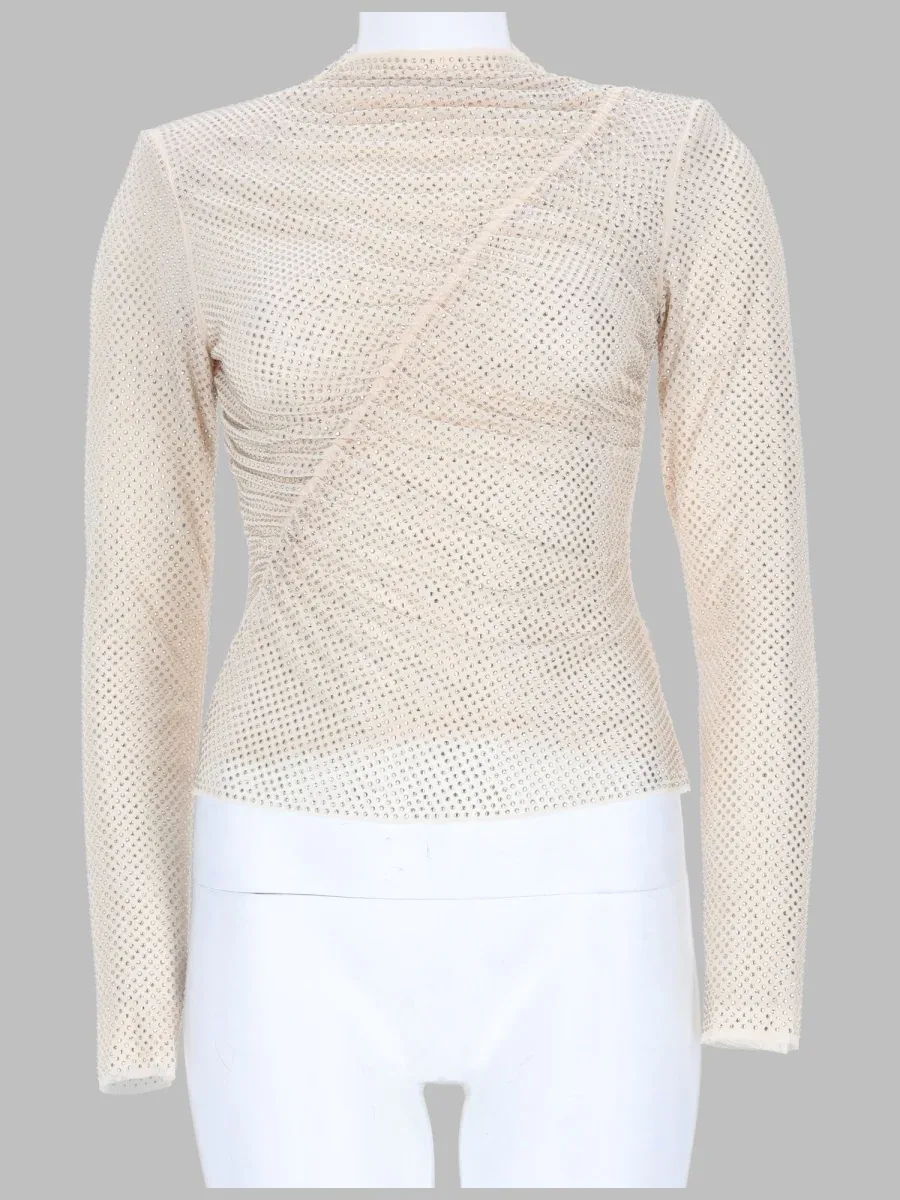 Crystal-Embellished Blouse by Self-Portrait