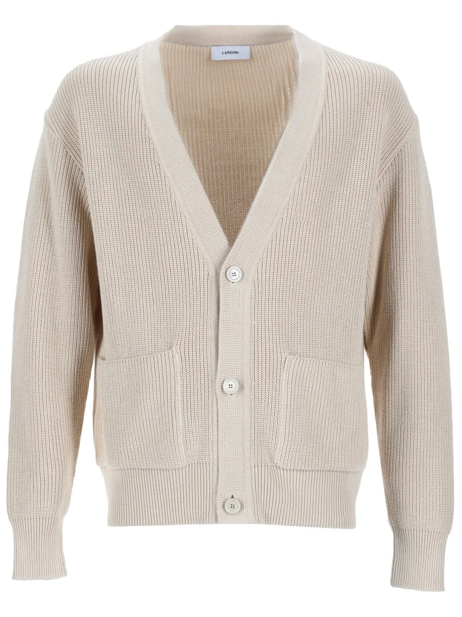 100% Cotton Knit Cardigan by Lardini