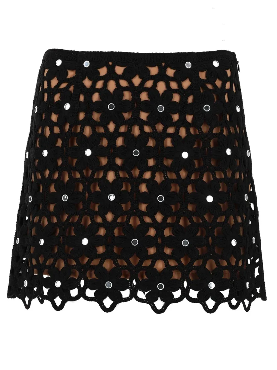 Crochet Floral Skirt by MICHAEL Michael Kors
