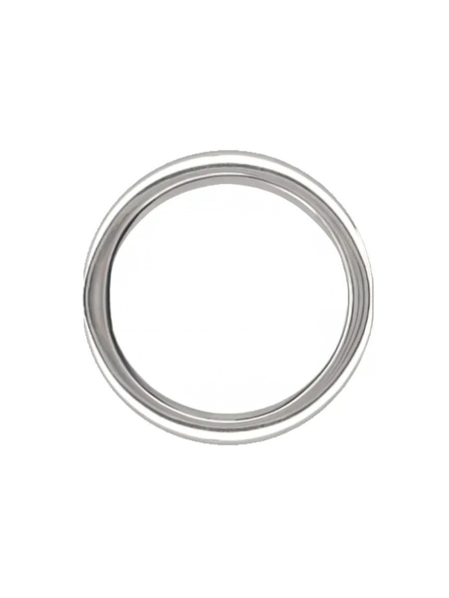 Logo Silver Ring by Maison Margiela