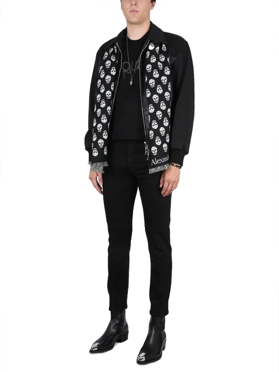 Leather Bomber Jacket by alexander mcqueen