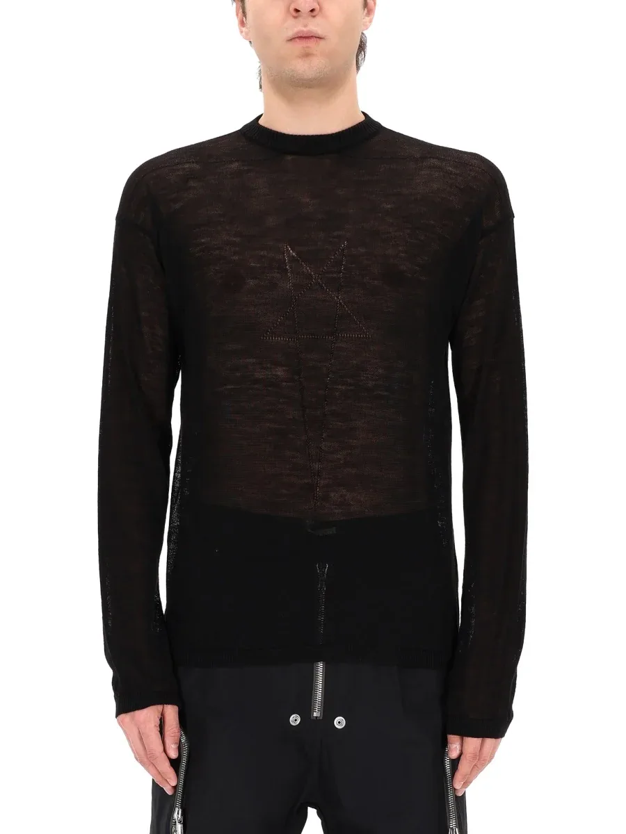 Penta Sheer Pull Sweater by Rick Owens