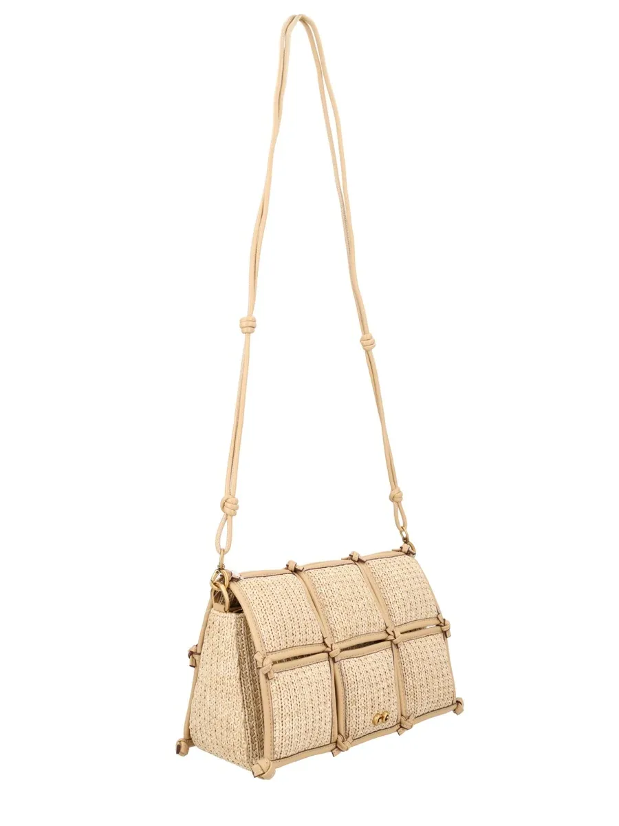Quilted Puff Cotton Canvas Shoulder Bag by Cult Gaia