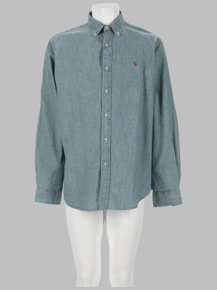 Chambray Logo Shirt by Polo Ralph Lauren