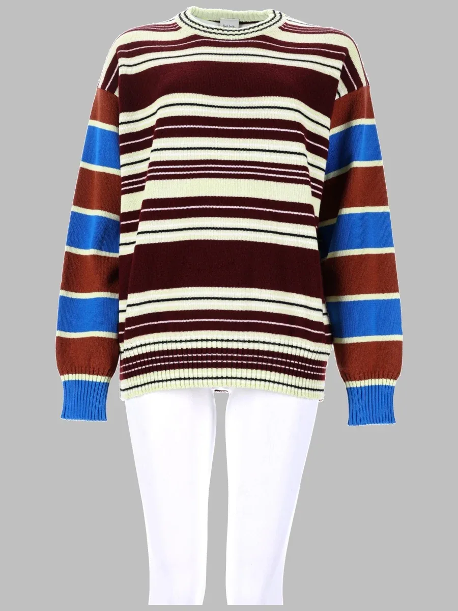 Striped Lambswool-Cotton Sweater by Paul Smith