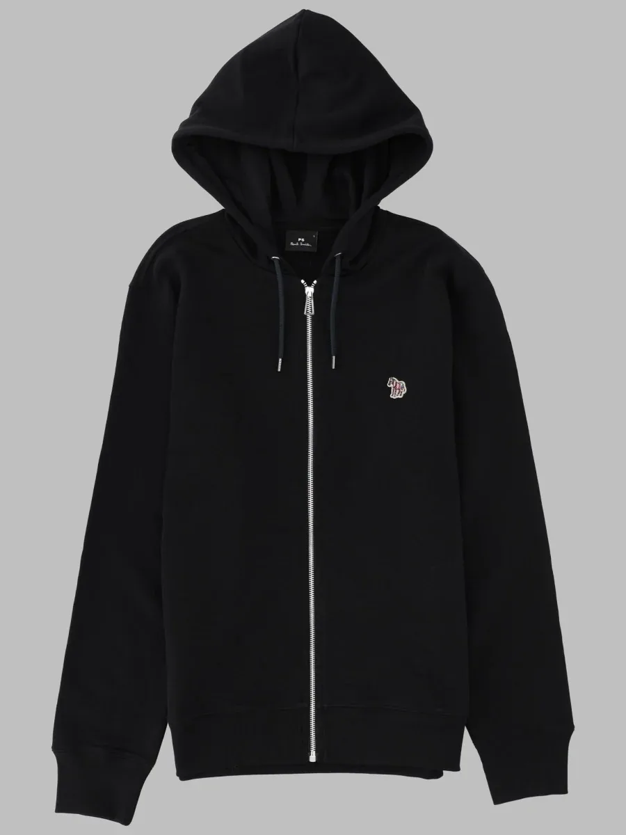 Zebra Hooded Zip Sweatshirt by PS Paul Smith