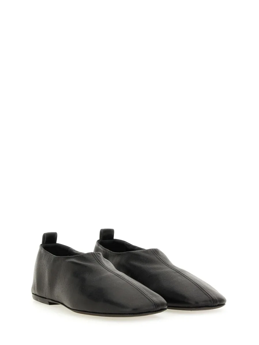 Leather Ballet Flat by Dries Van Noten
