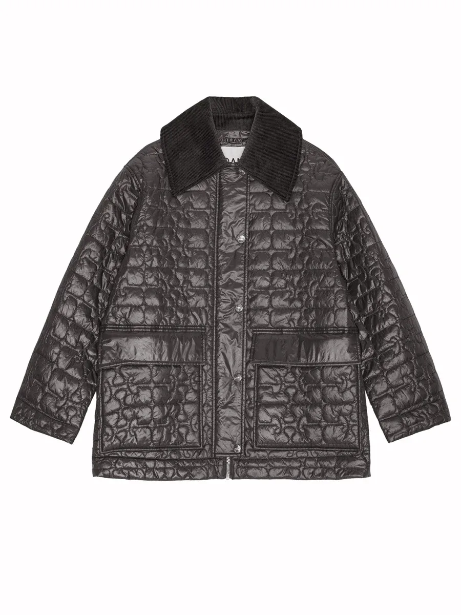 Quilted Midi Quilted Jacket by Ganni