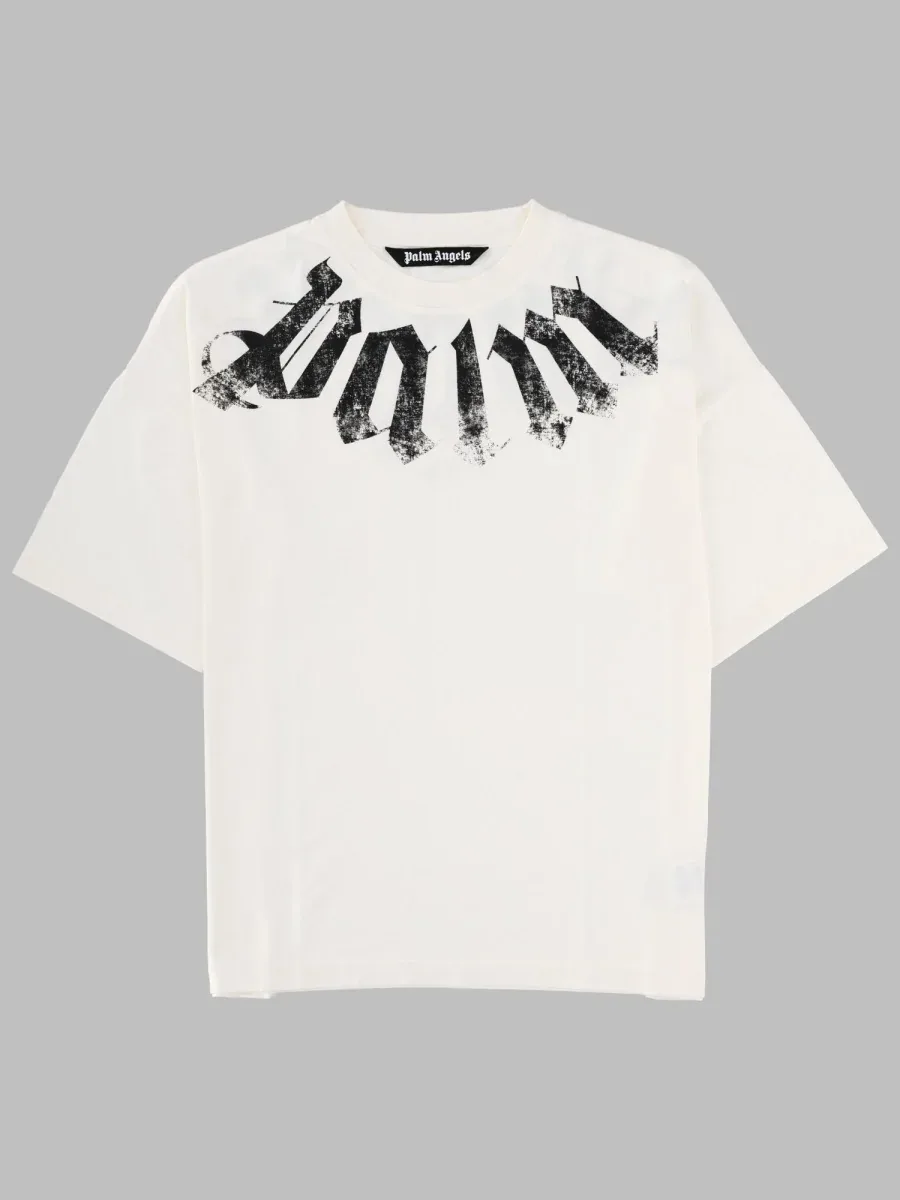 Logo-Embroidered Cotton T-Shirt by Palm Angels