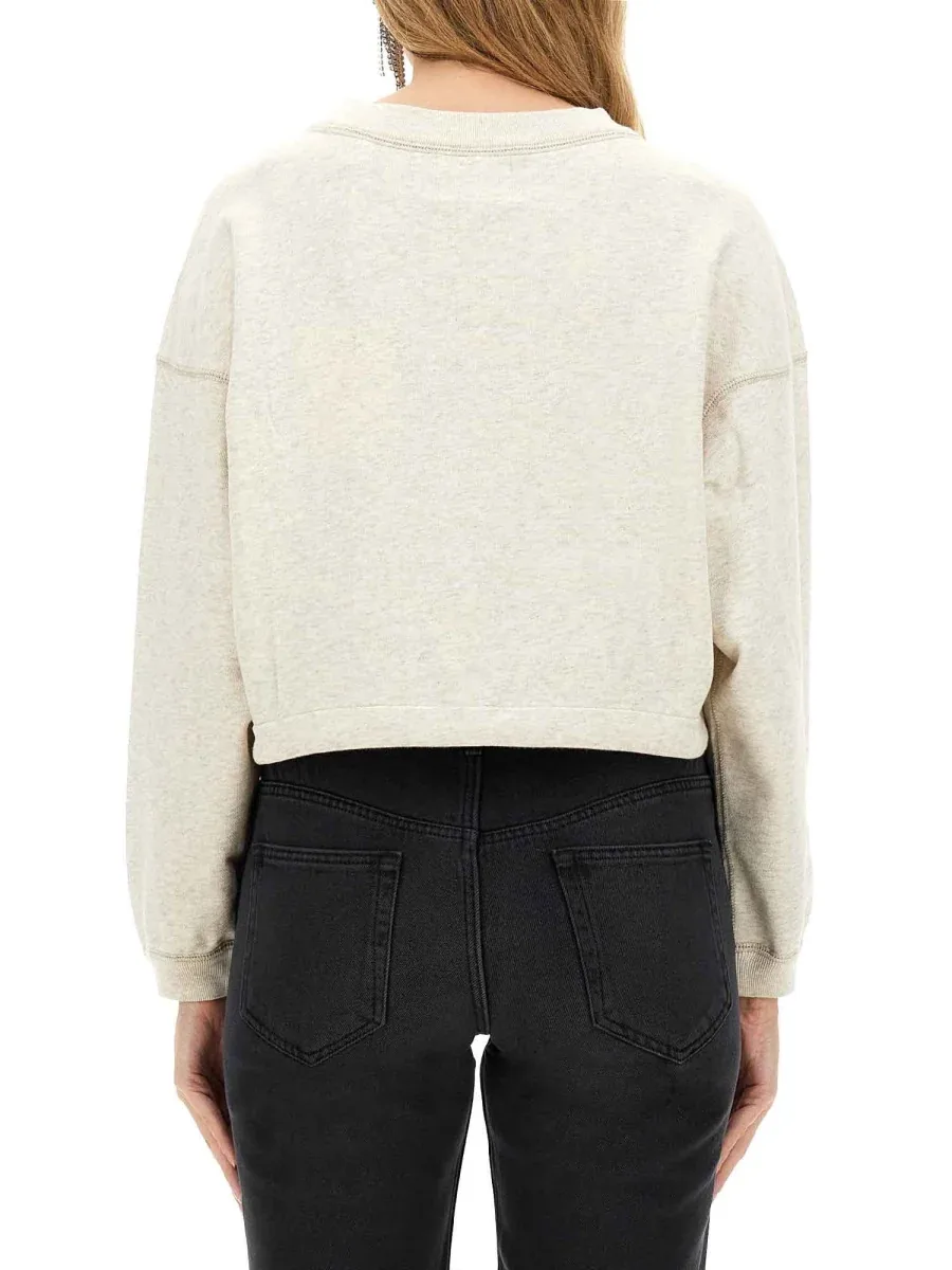 Cropped Cotton Sweatshirt by Marant éToile