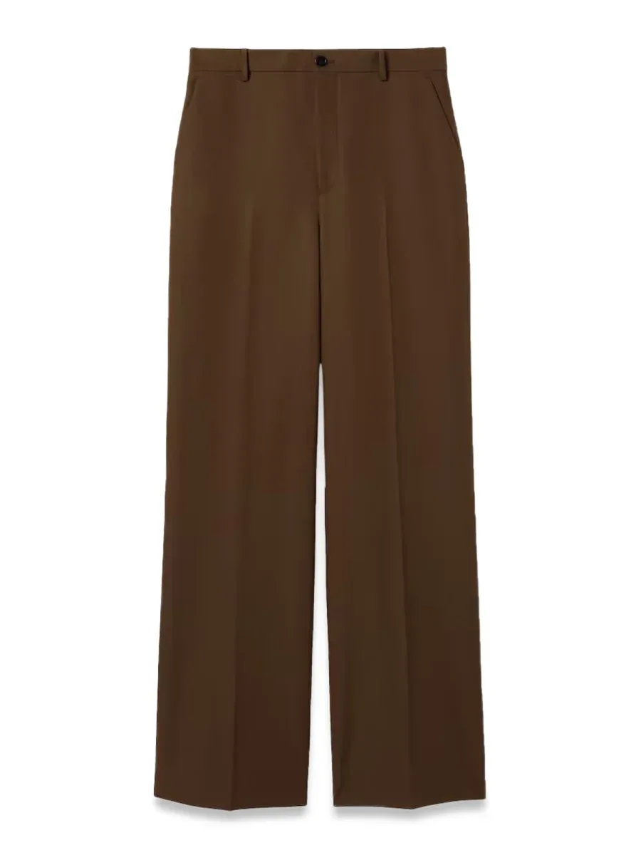 Wide-Leg Polyester Trousers by Gucci