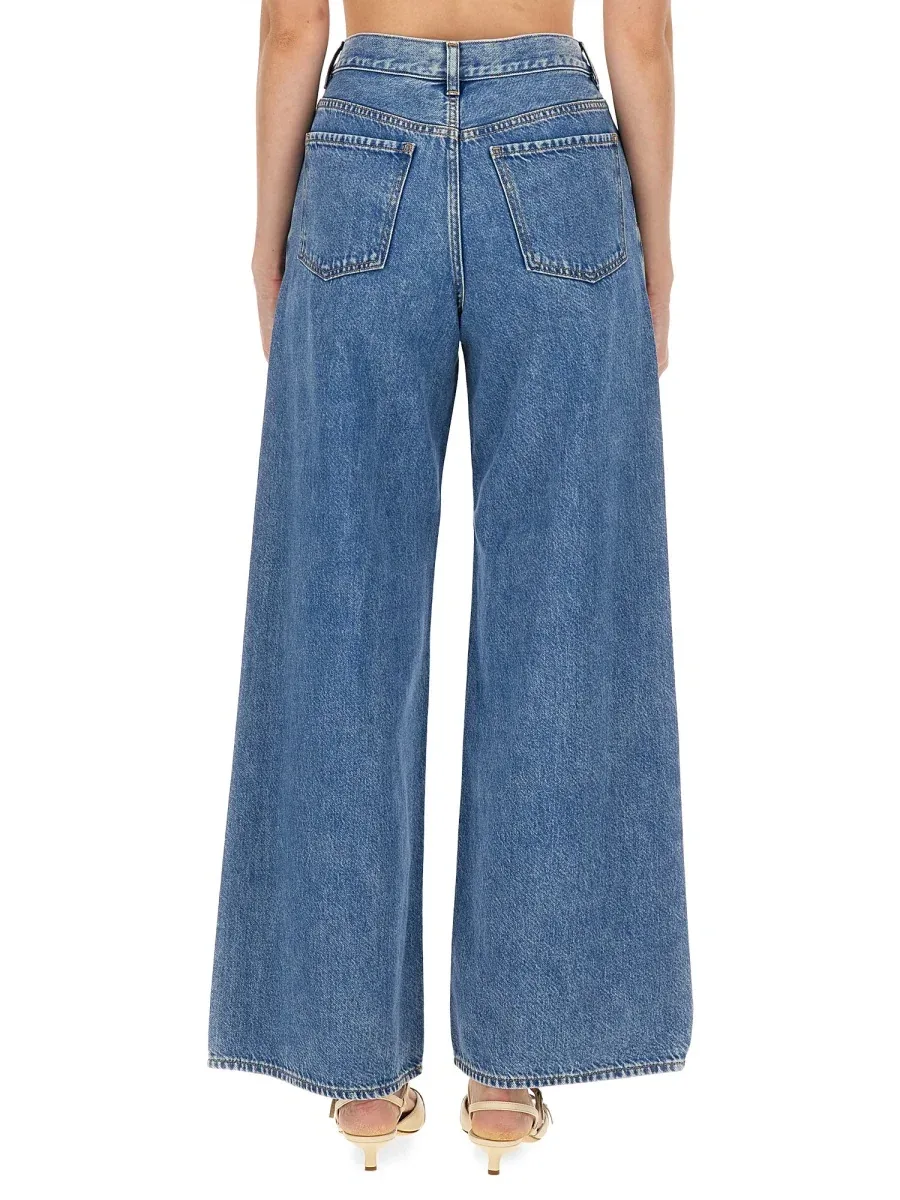High-Waist Wide-Leg Jeans by Theory