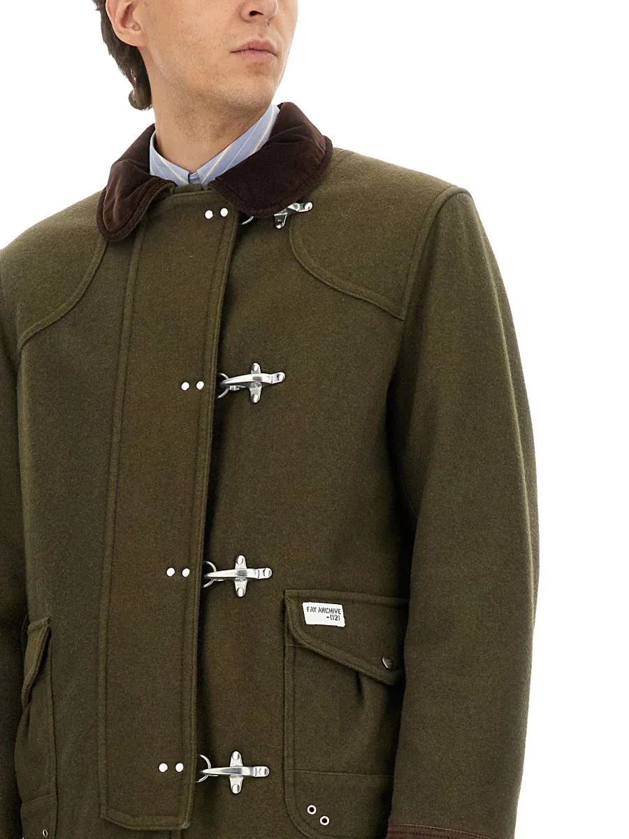 Wool-Polyamide Blend Trench Coat by Fay