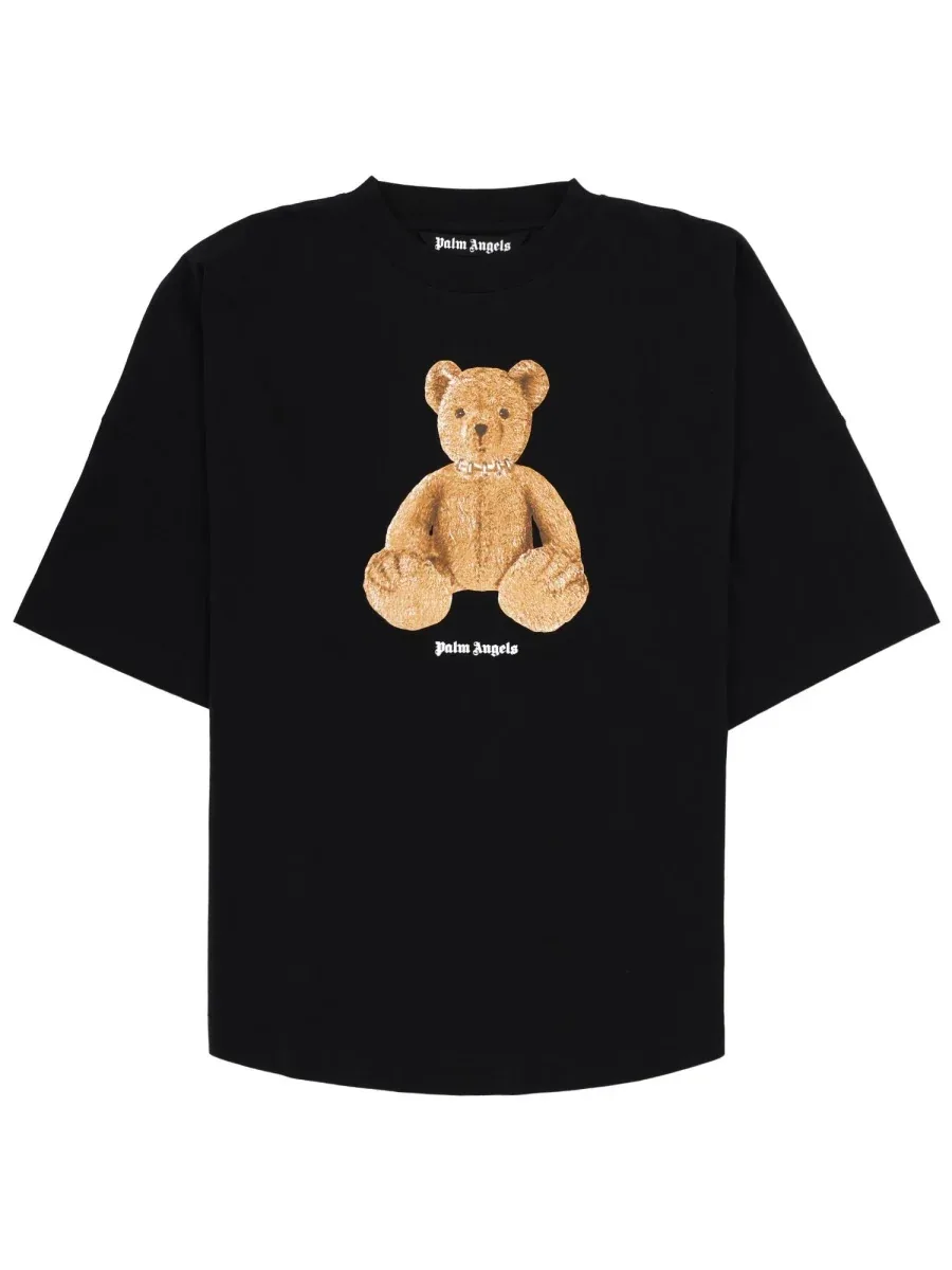 Logo-Embroidered Cotton T-Shirt by Palm Angels