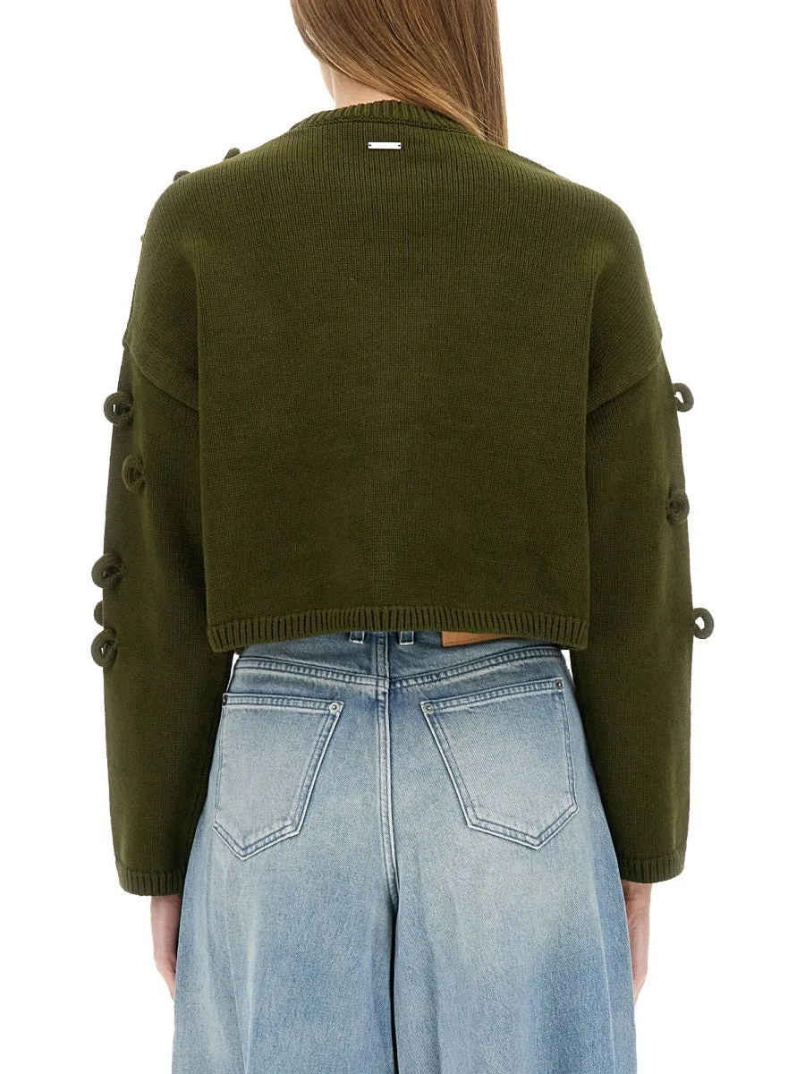 Cropped Jersey Sweater by JW Anderson