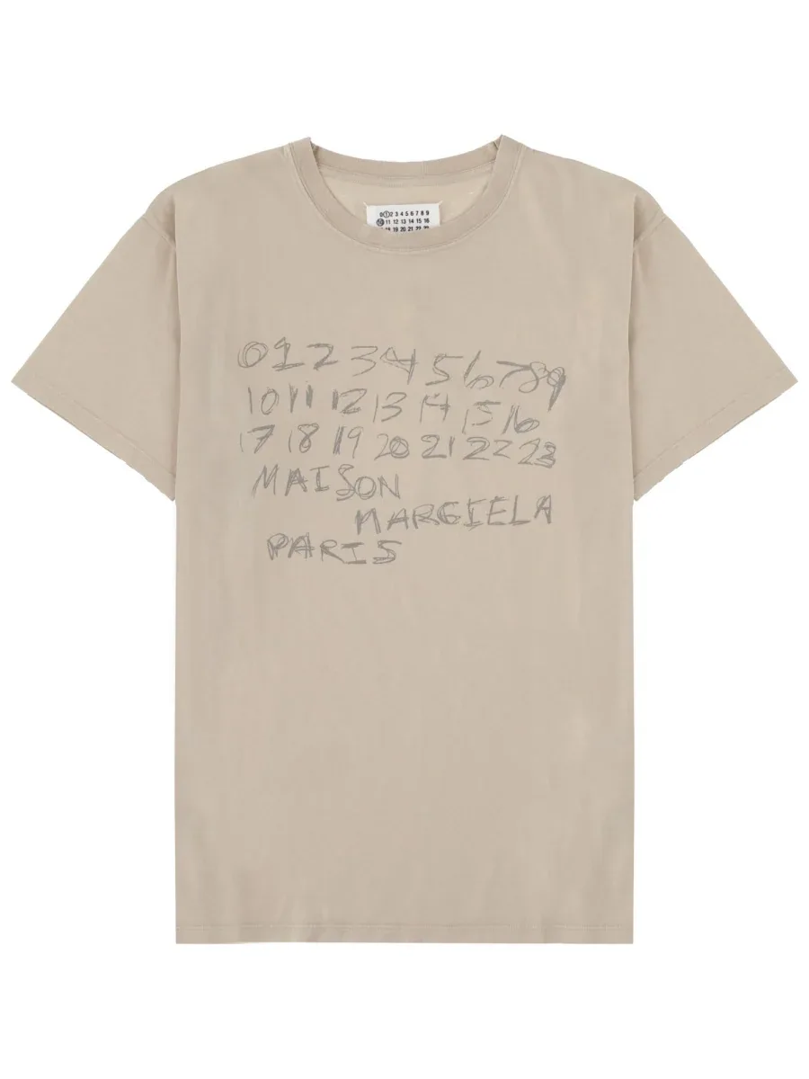 Printed Cotton T-Shirt by Maison Margiela