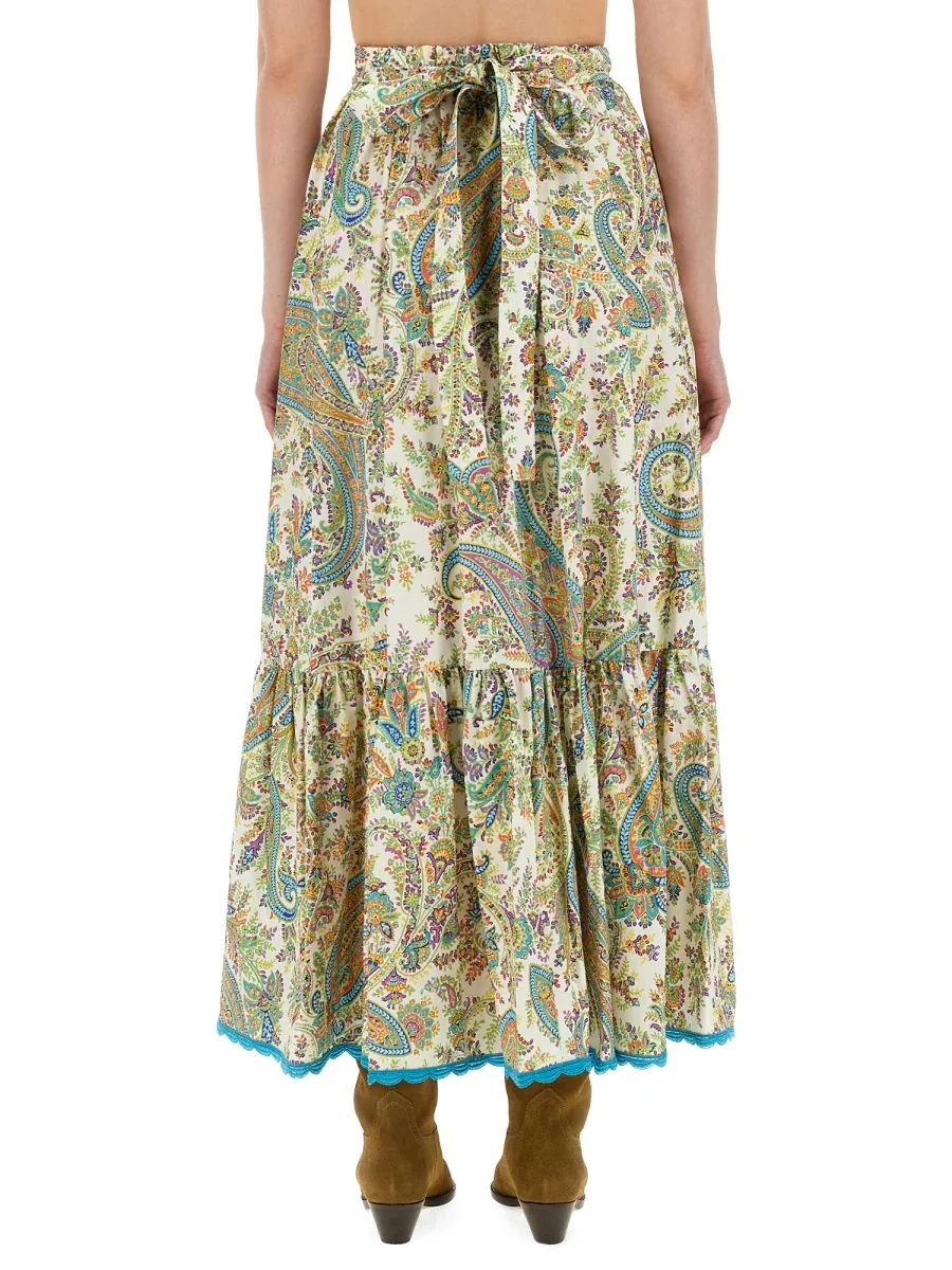 Cotton Long Skirt by ETRO