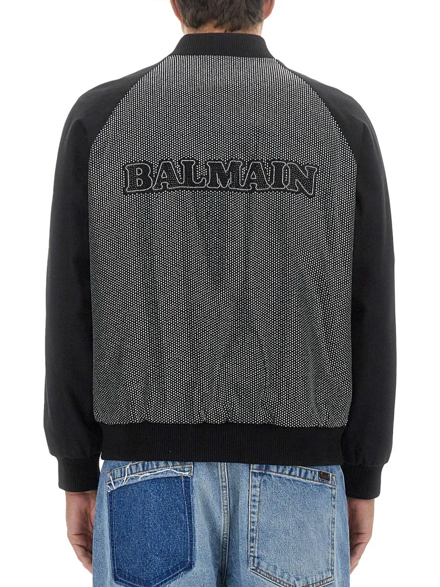 Logo Cotton Bomber Jacket