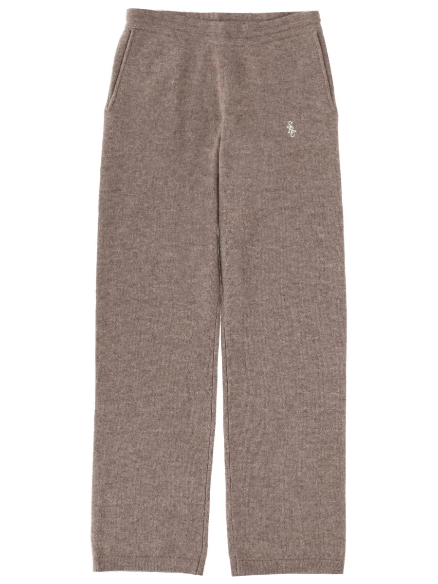 Cashmere-Wool Blend Trousers by Sporty & Rich