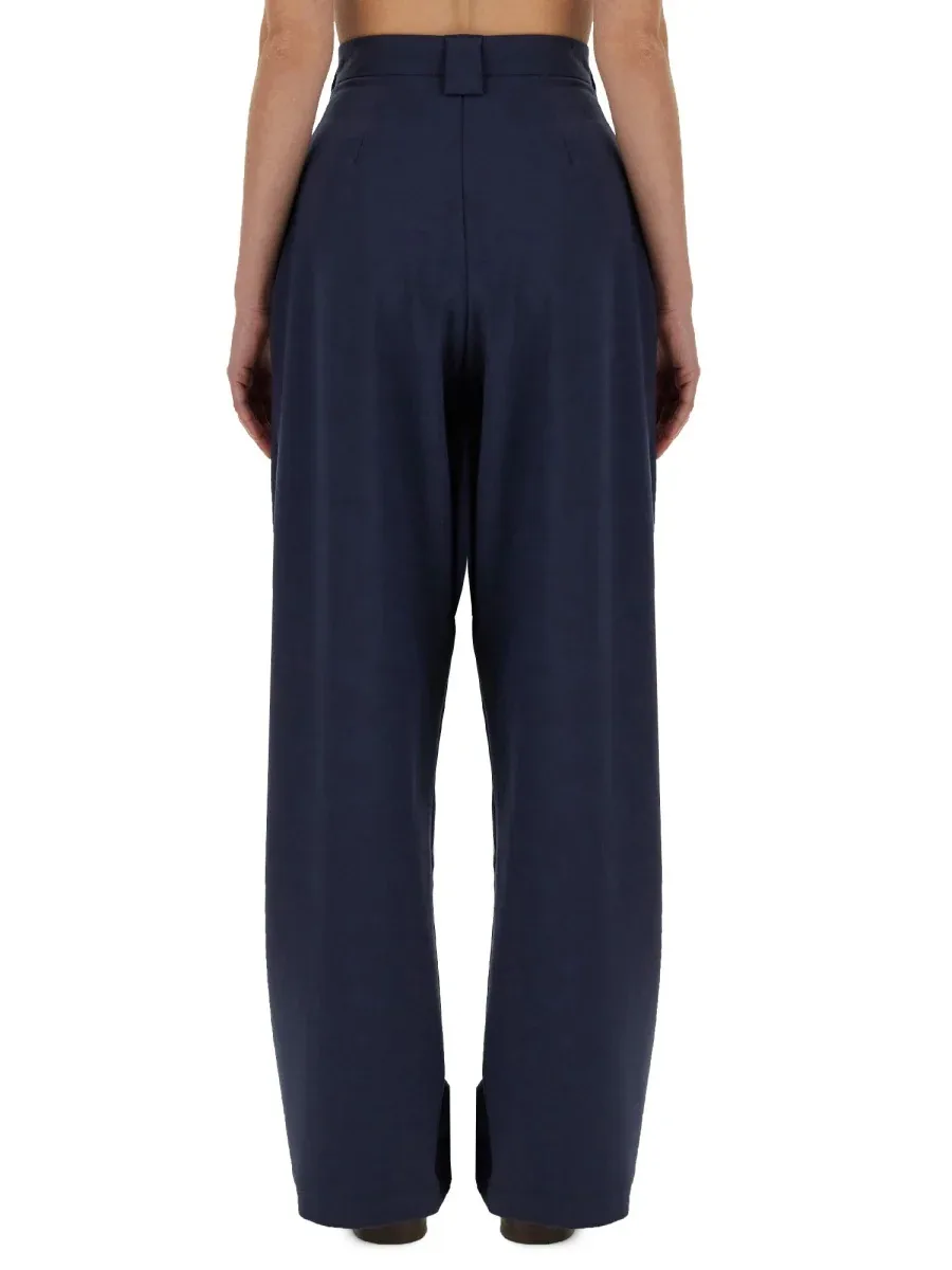 Virgin Wool Blend Trousers by Alysi