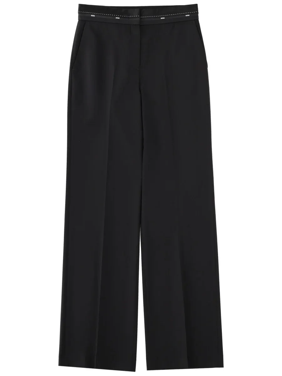 Wool-Blend Trousers by MSGM