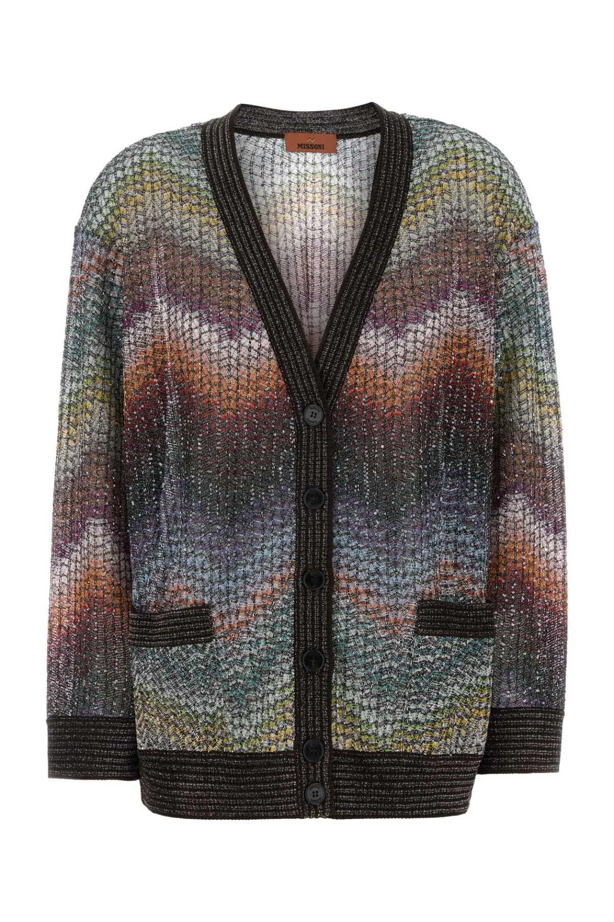 Embroidered Viscose Blend Cardigan