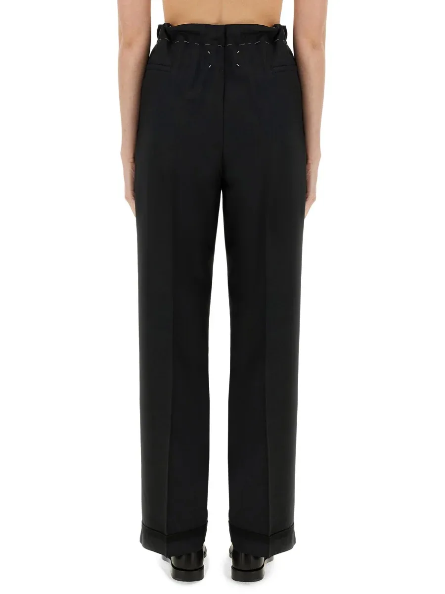Wool and Mohair Wide-Leg Trousers by Maison Margiela