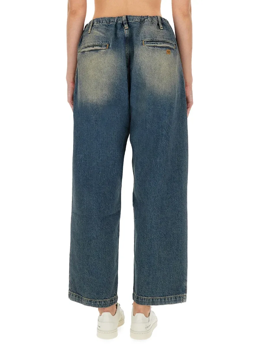 Cotton Denim Trousers by Moschino