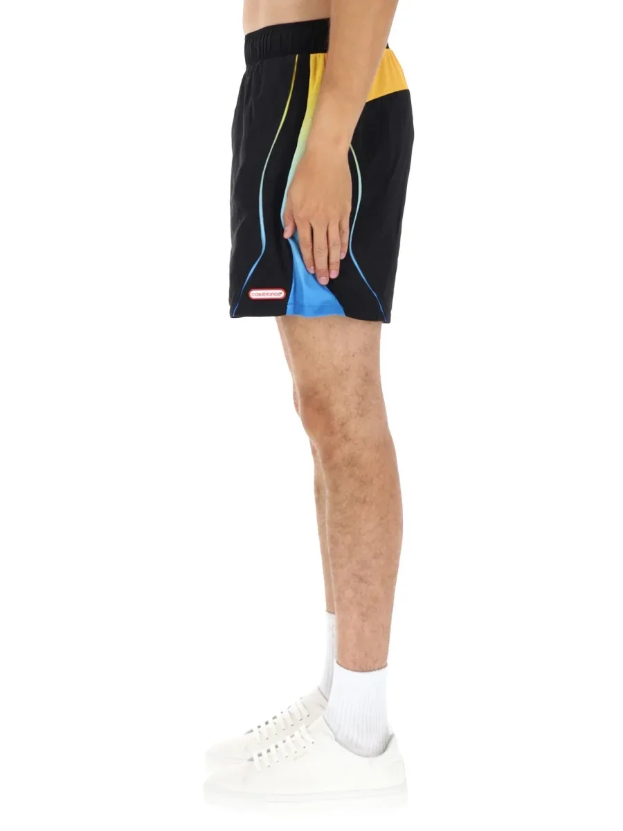 Football Windbreaker Shorts by Casablanca