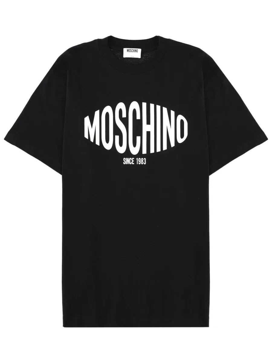 Logo-Print Cotton T-Shirt by Moschino