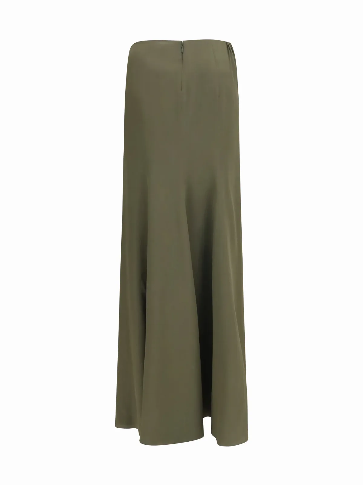 Draped Long Silk Skirt by alexander mcqueen