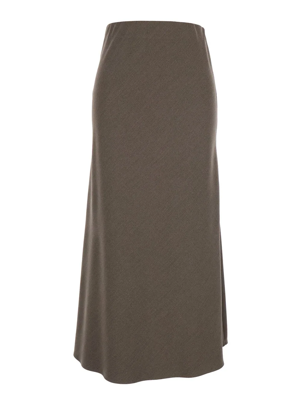 Side-Hook A-Line Maxi Skirt by Leplain