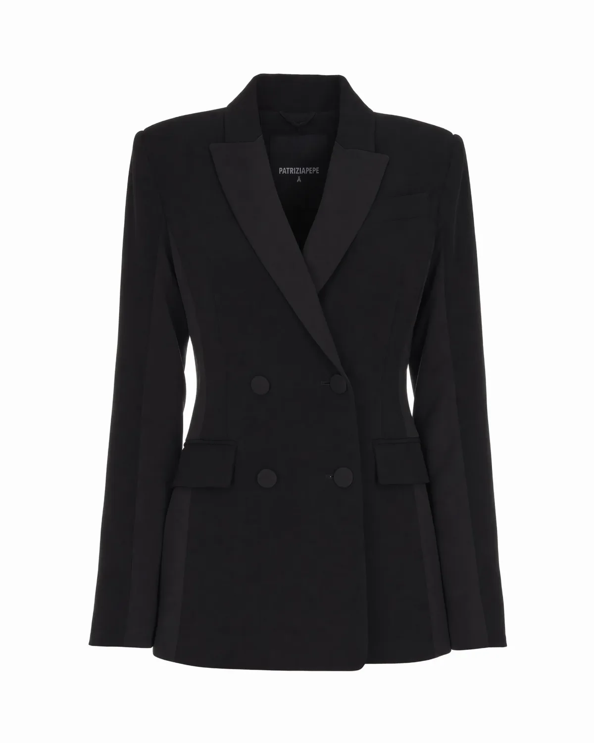 Double-Breasted Tuxedo-Style Blazer by PATRIZIA PEPE