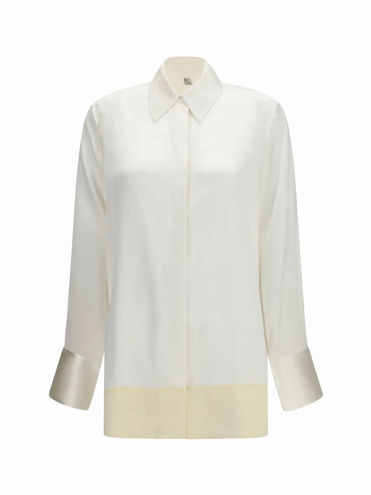 Double-Face Satin Tuxedo Shirt by Toteme