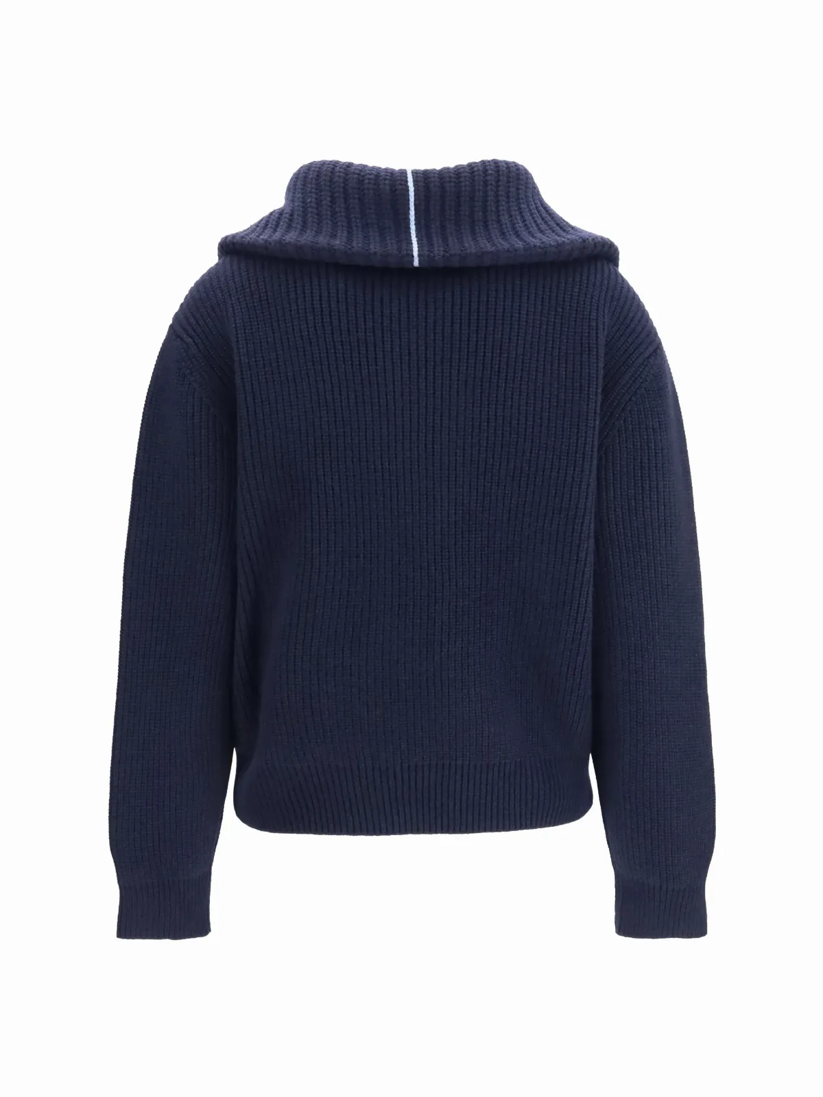 Cashmere High-Neck Zip Sweater by Malo