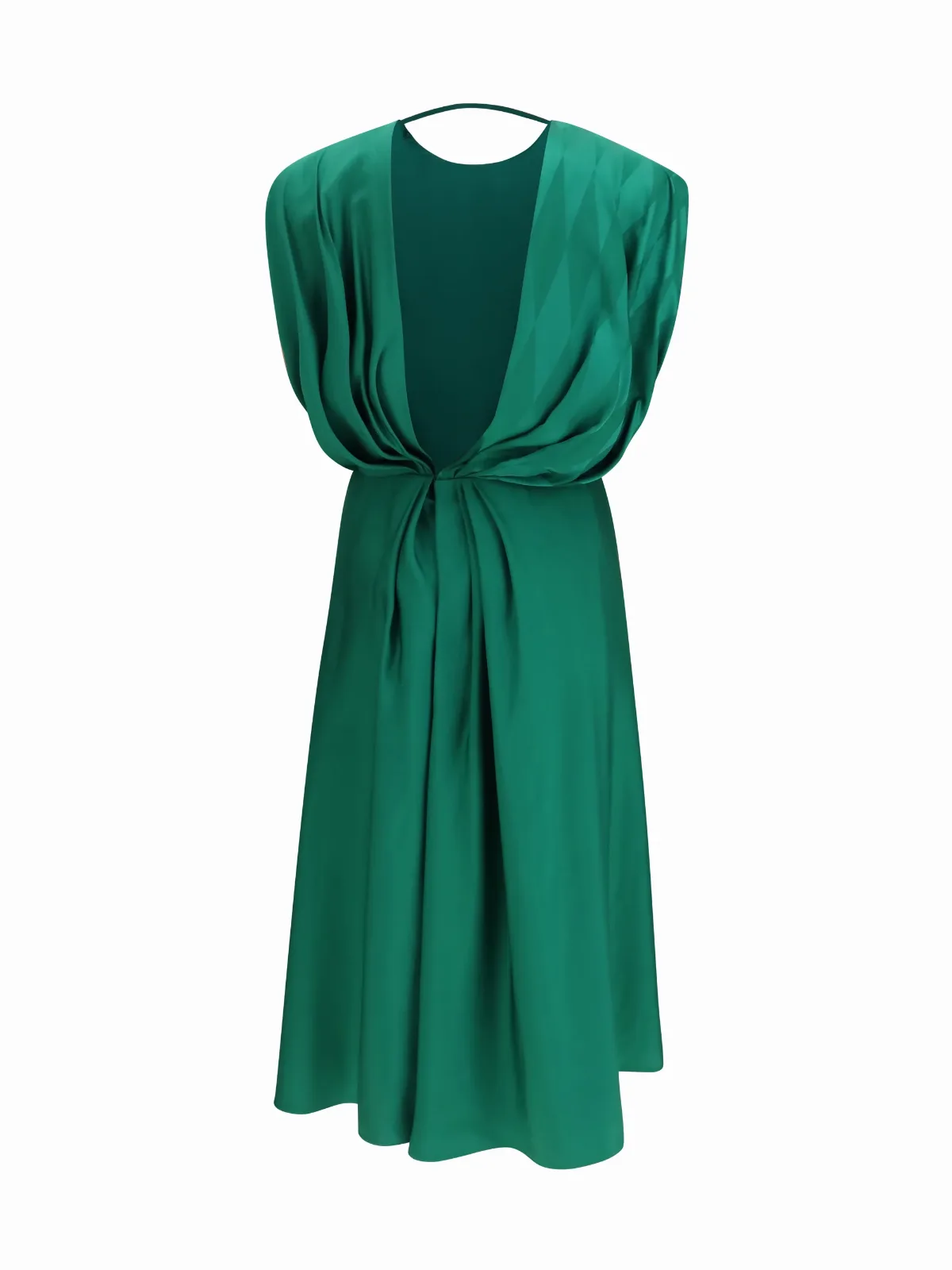 Silk Diamond-Jacquard Midi Dress by Versace
