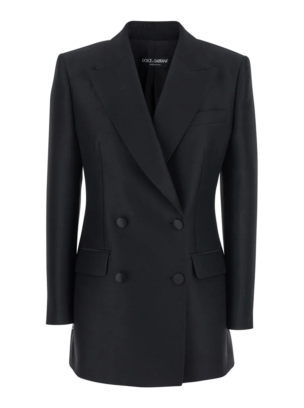 Double-Breasted Wool and Silk Blazer by Dolce & Gabbana