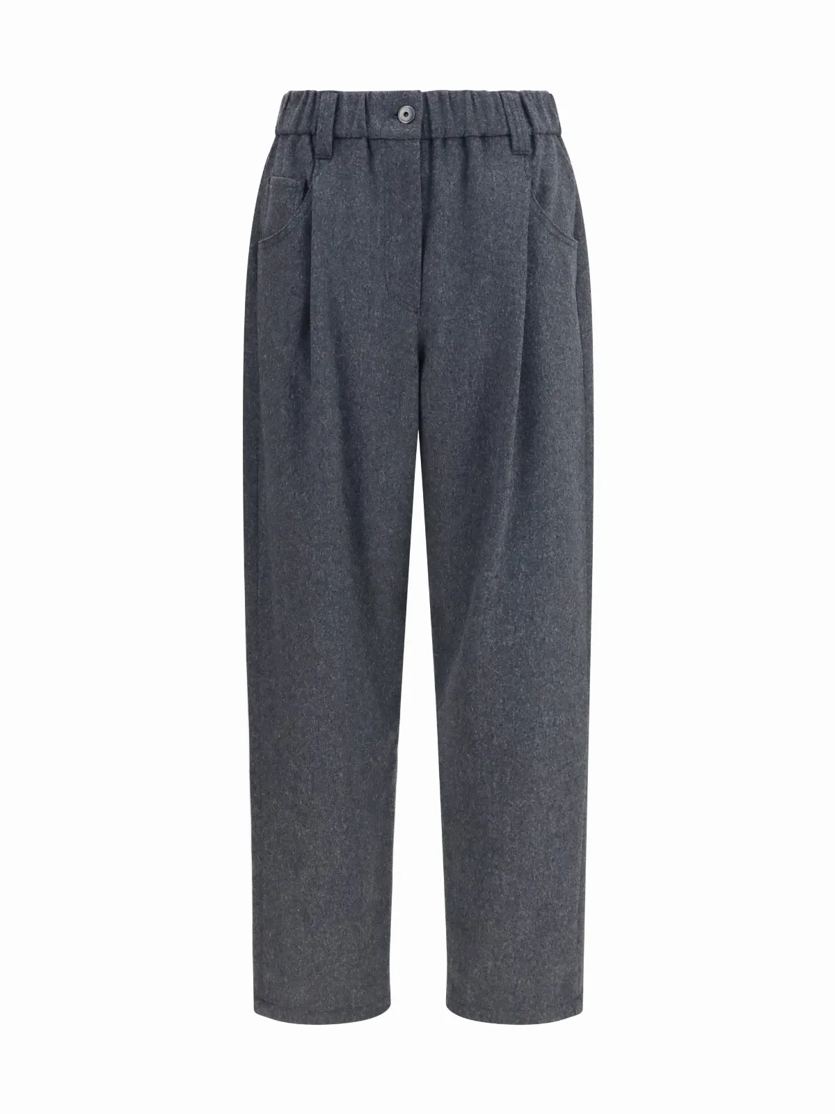 Stretch Merino Wool Trousers by BRUNELLO CUCINELLI