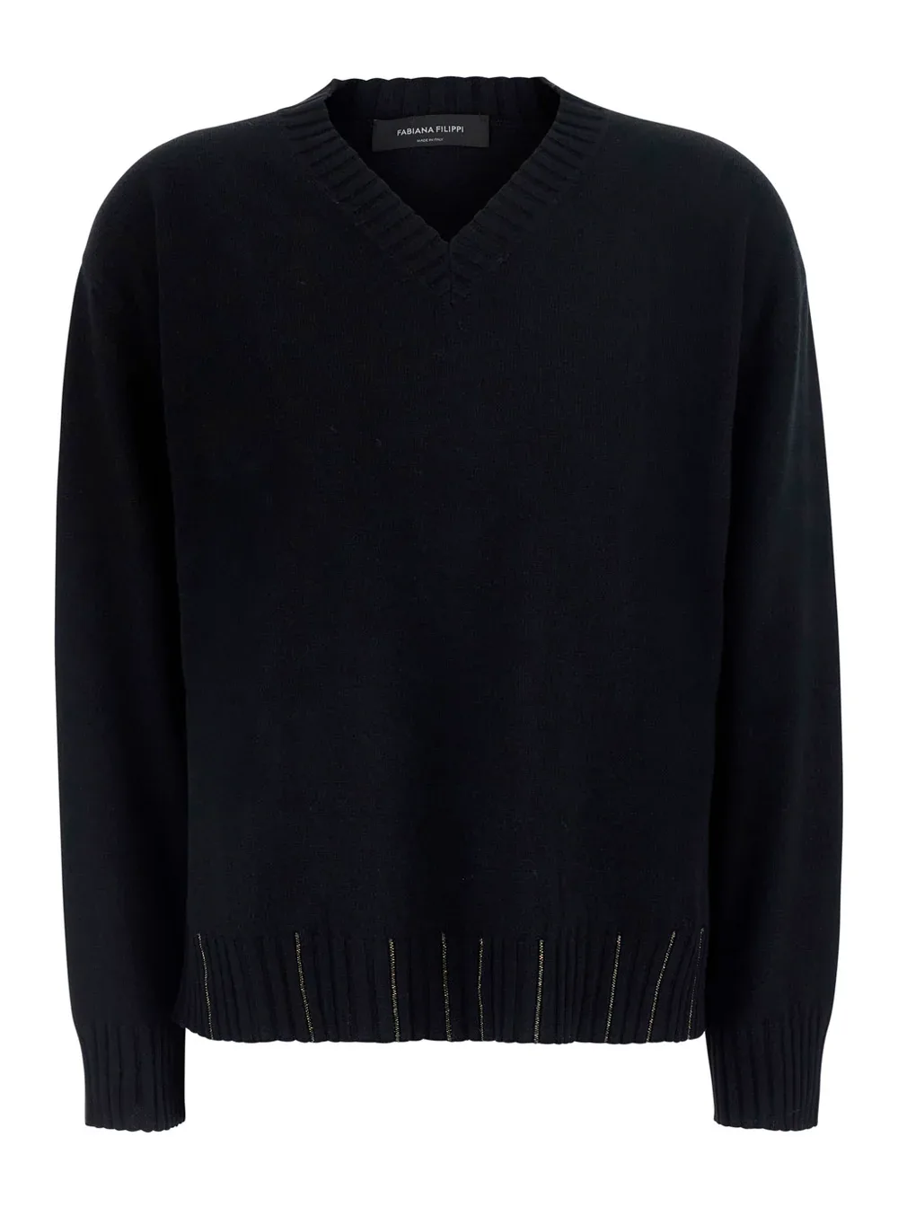 Wool, Silk & Cashmere Blend Sweater by Fabiana Filippi